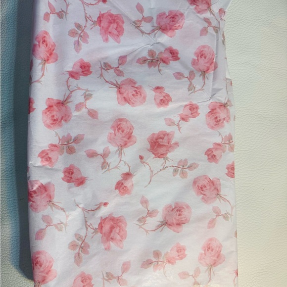 Floral Pink Rose Tissue Paper Stanley Love Shack Fancy Ribbon Rosa gift paper - Picture 2 of 2